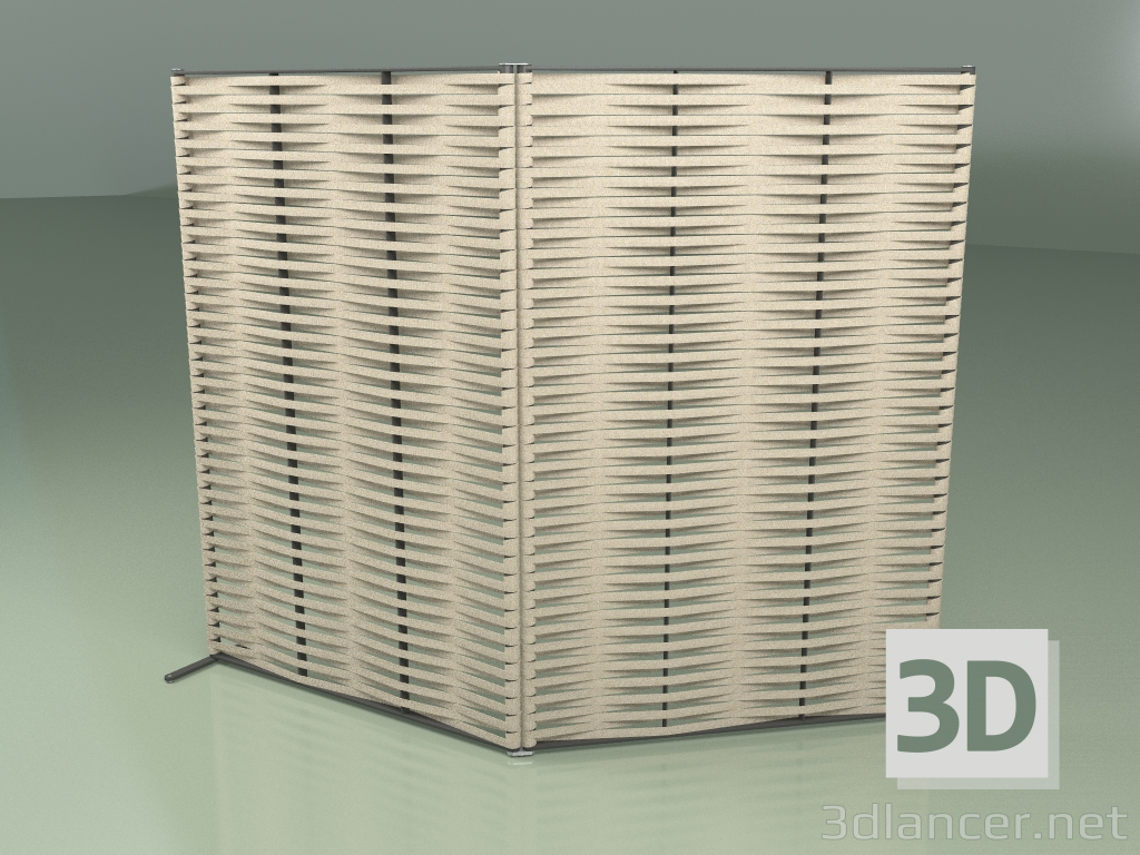 3D Modell Wandschirm 101 (Gürtel 25mm Sand) - Vorschau