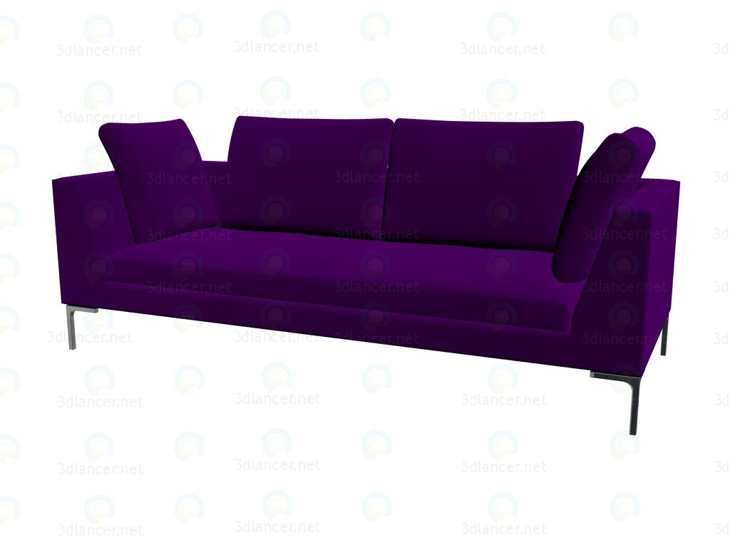 3D Modell Modulares Sofa (230 x 90 x 73) CH228 - Vorschau
