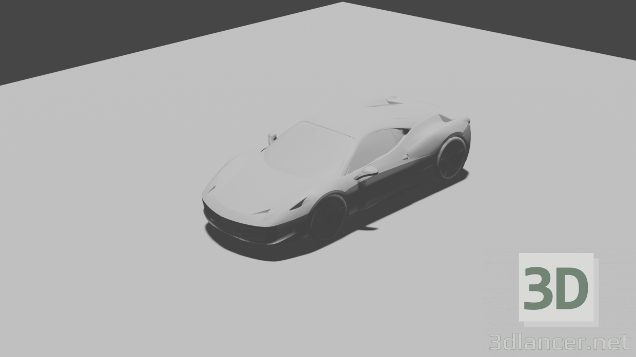 modello 3D di Ferrari 458 Italia comprare - rendering