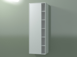 Wall cabinet with 1 left door (8CUCEDS01, Glacier White C01, L 48, P 36, H 144 cm)