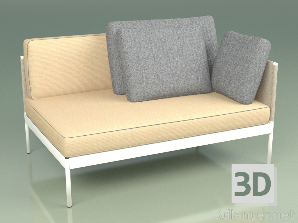 3D Modell Modulares Sofa (353 + 335, Option 2) - Vorschau