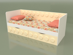 Диван-кровать подростковый с 2-мя ящиками (Cream)