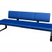 3d model Bench with backrest RB220 3 - preview