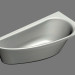3D Modell Asymmetrische Badewanne Avocado 160 R - Vorschau