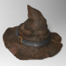 3d Старая кожанная шляпа модель купить - ракурс
