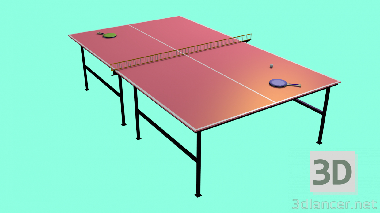 3d model Tabla de tenis de mesa - vista previa