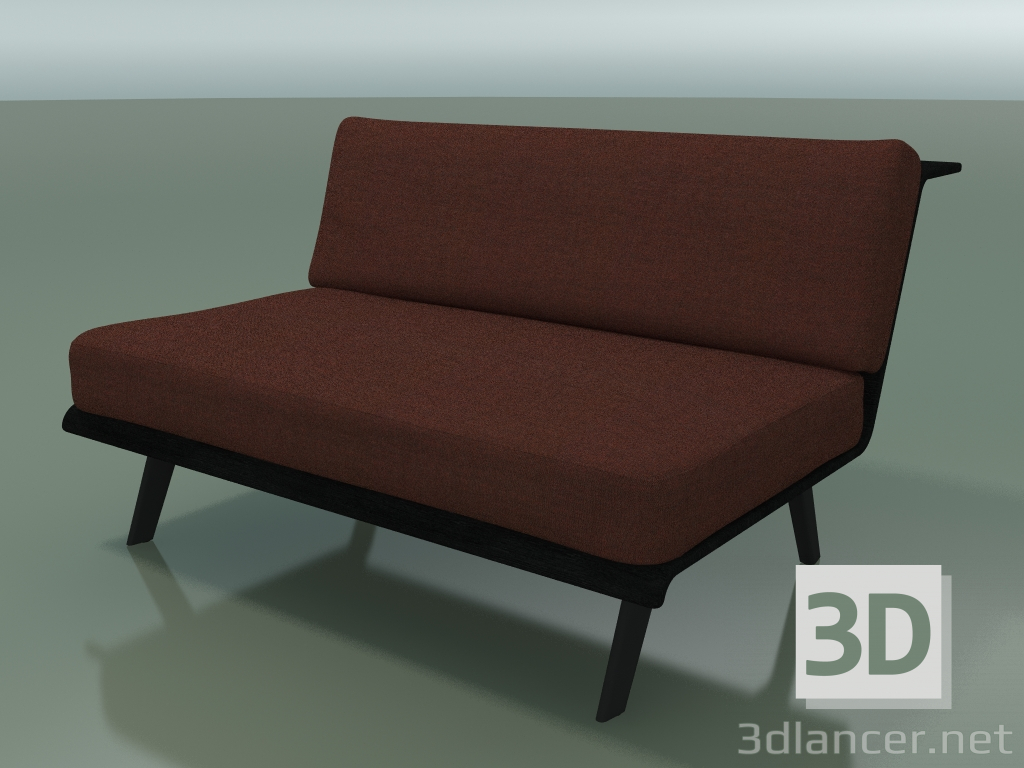 3D modeli Merkezi modül Lounge 4401 (L 120 cm, Siyah) - önizleme