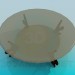 3d model Round glass coffee table - preview