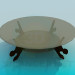 modèle 3D Table basse ronde en verre - preview