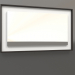 modello 3D Specchio ZL 18 (750x450, bianco, legno marrone scuro) - anteprima