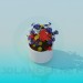 3d model Flower pot with flowers - preview