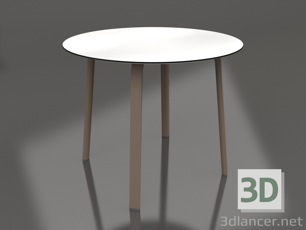 modèle 3D Table à manger ronde Ø90 (Bronze) - preview