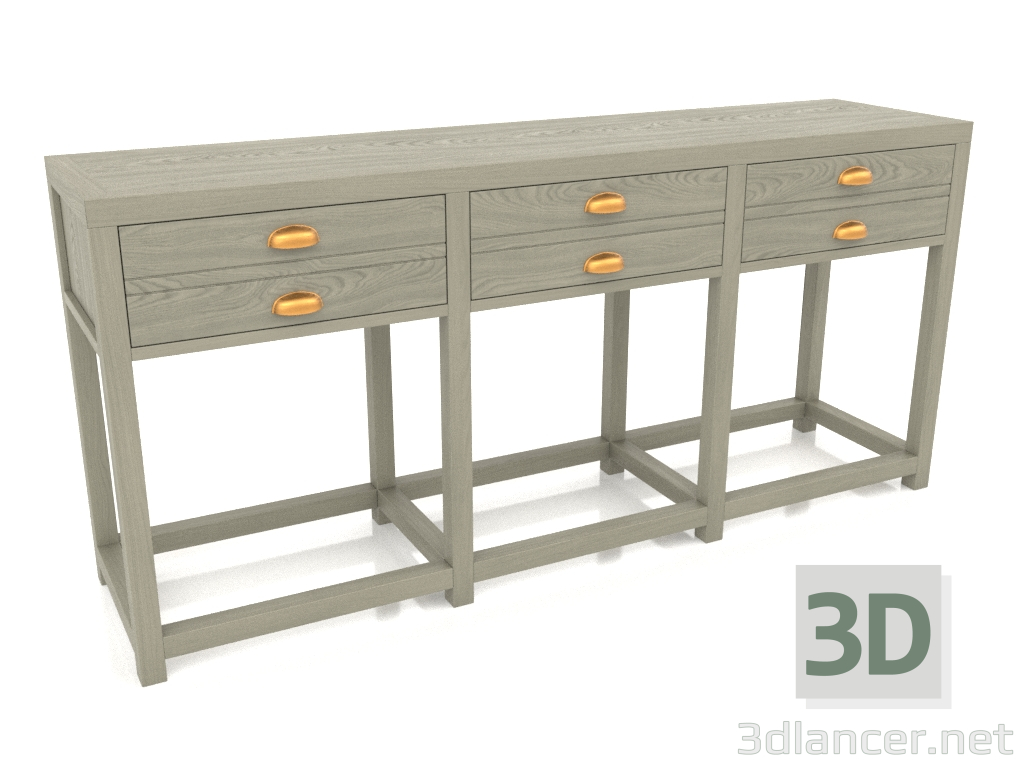 3d model Consola abierta (3 secciones) - vista previa