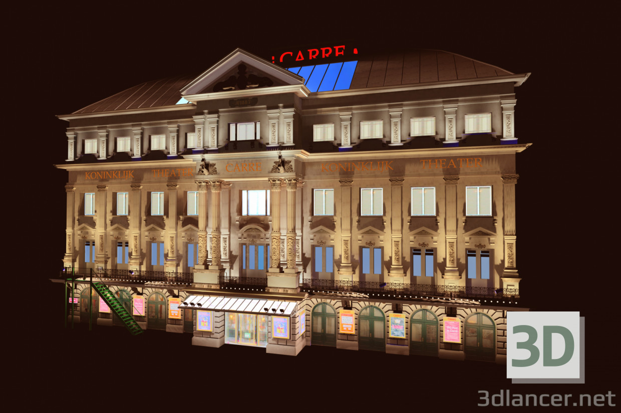 3d model Carre theatre Amsterdam - preview