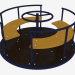 3d model Children's playground carousel (6508L) - preview