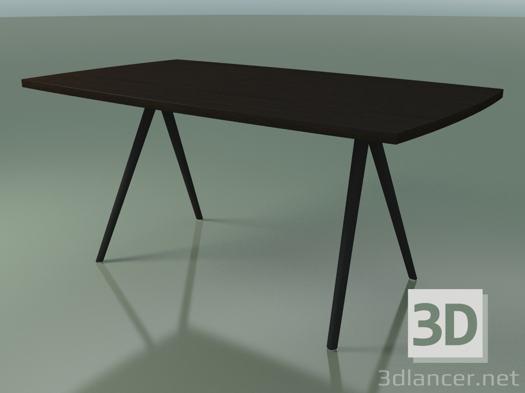 modello 3D Tavolo a forma di sapone 5431 (H 74 - 90x160 cm, gambe 150 °, impiallacciato L21 venge, V44) - anteprima