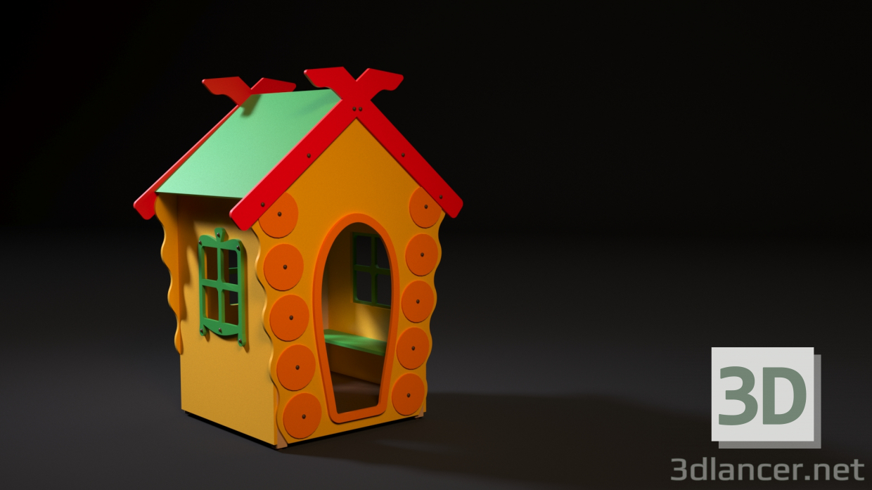 Lodge de juegos para niños 3D modelo Compro - render