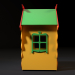 3d Children's game lodge model buy - render