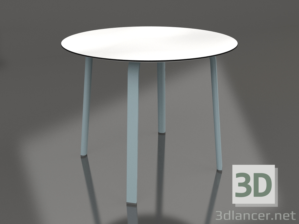 modello 3D Tavolo da pranzo rotondo Ø90 (Grigio blu) - anteprima