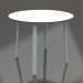 3D modeli Yuvarlak yemek masası Ø90 (Mavi gri) - önizleme