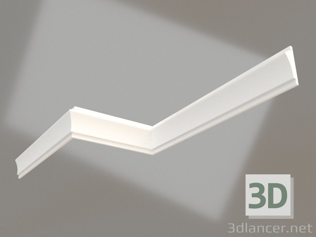 3d model Built-in gypsum wall lamp WALL 008 (178х56) - preview