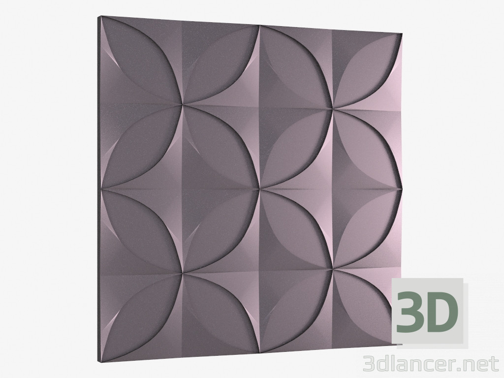 3D Modell Dekorative Wandplatte - Vorschau