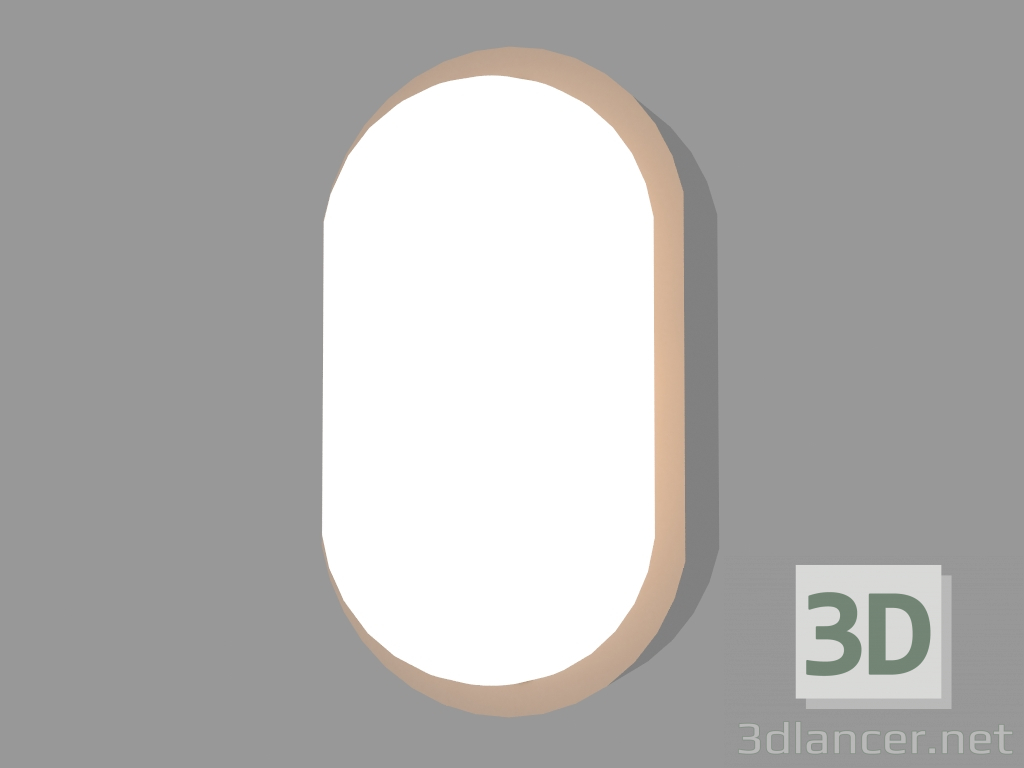 3d model Wall lamp PLAFONIERE OVAL WITH RING (S145) - preview
