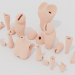 3D Bilyalı eklemli bebek modeli satın - render