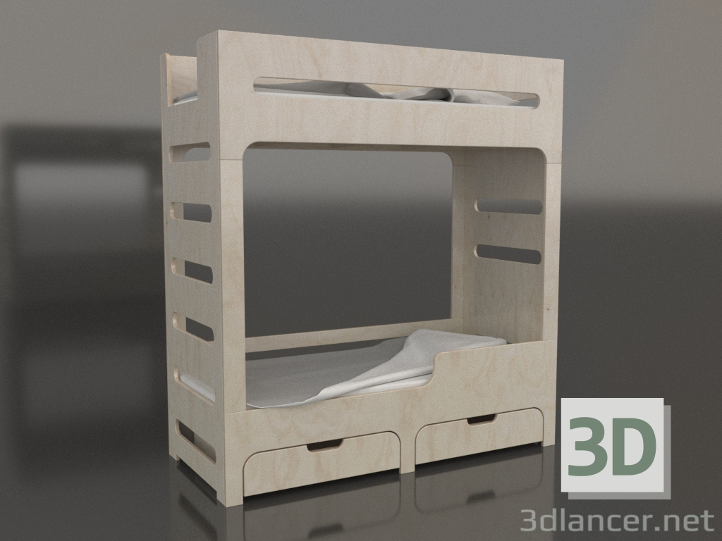 modello 3D Letto a castello MODE HR (UNDHR0) - anteprima