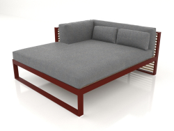 XL modular sofa, section 2 left (Wine red)