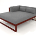 3d model XL modular sofa, section 2 left (Wine red) - preview