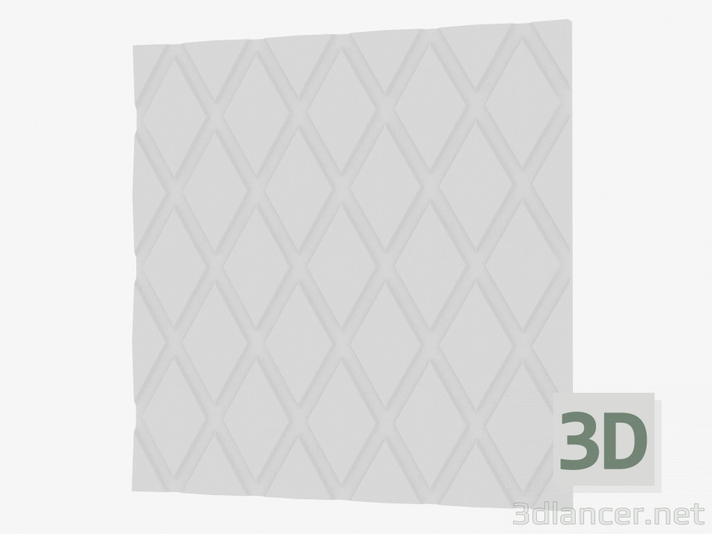 3d model 3D panel wall - preview