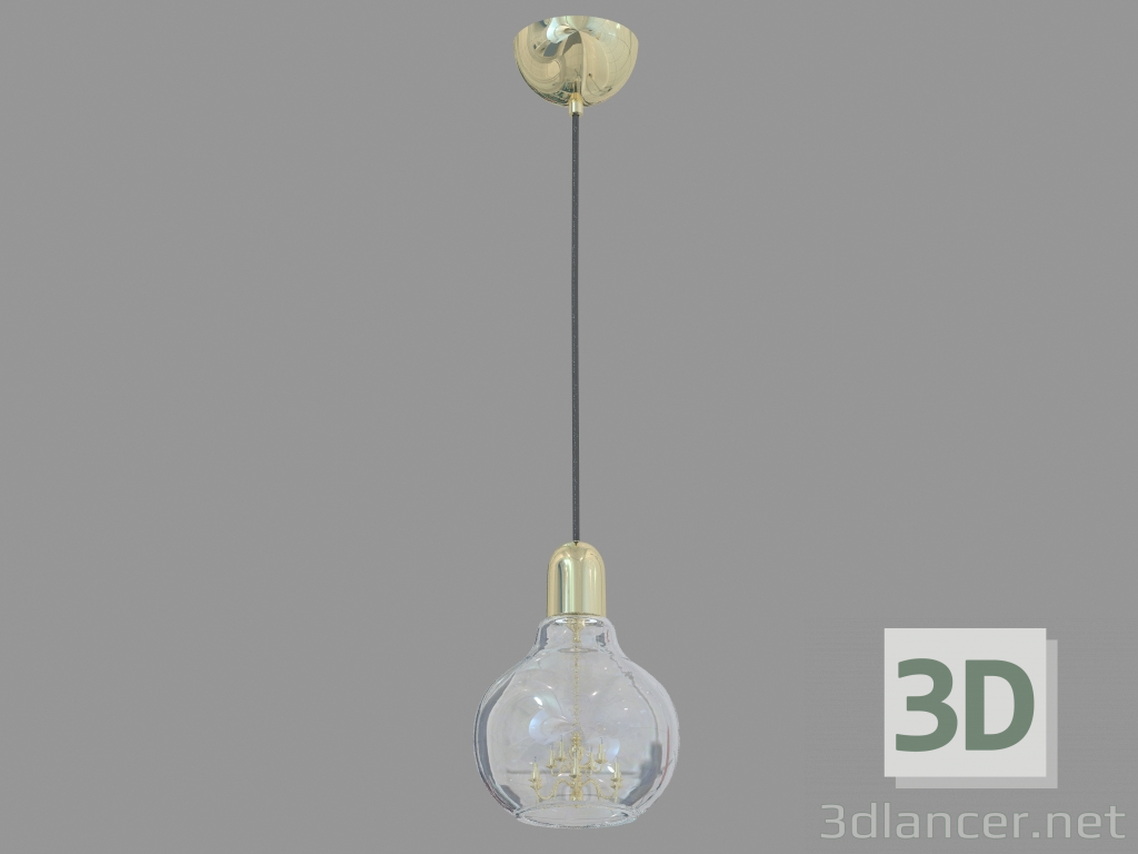 modello 3D Lampadario (S111007 1gold) - anteprima