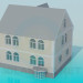 modello 3D Casa di 2 piani residenziale - anteprima