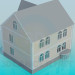 modèle 3D Maison d’habitation 2 étages - preview