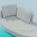 3d model Upholstered couch - preview