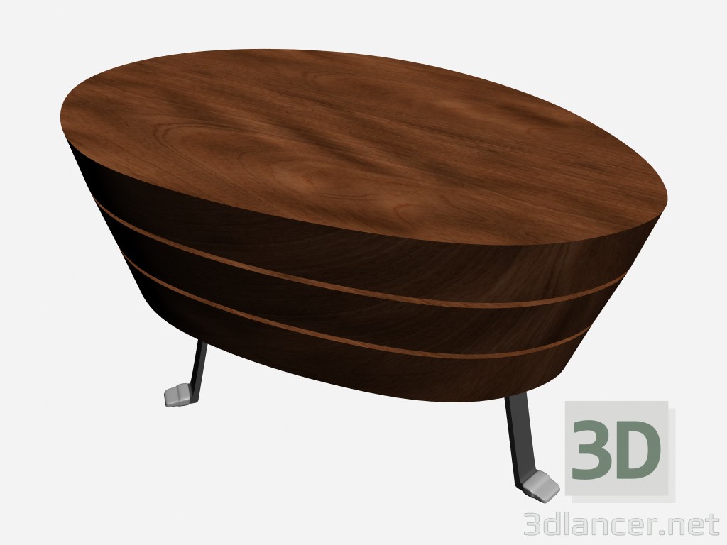modèle 3D Table basse Jean 2 - preview