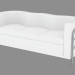3d model Leather sofa triple Onda - preview