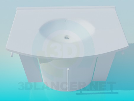 3d model Washbasin - preview