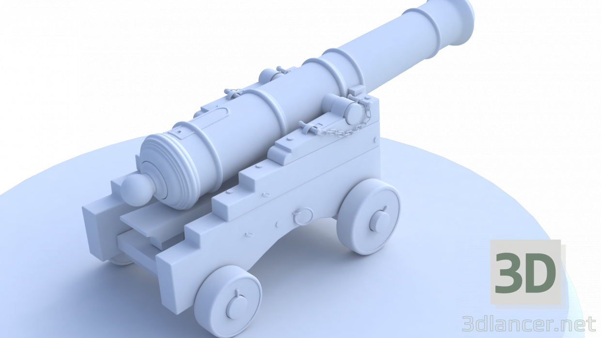 3d Карабельноє гармата модель купити - зображення