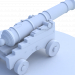 Kanone 3D-Modell kaufen - Rendern