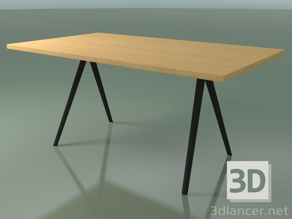 modello 3D Tavolo rettangolare 5431 (H 74 - 90x160 cm, gambe 150 °, impiallacciato rovere naturale L22, V44) - anteprima