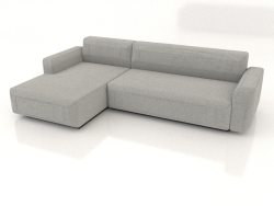 Sofa-bed 2.5 seater extended left
