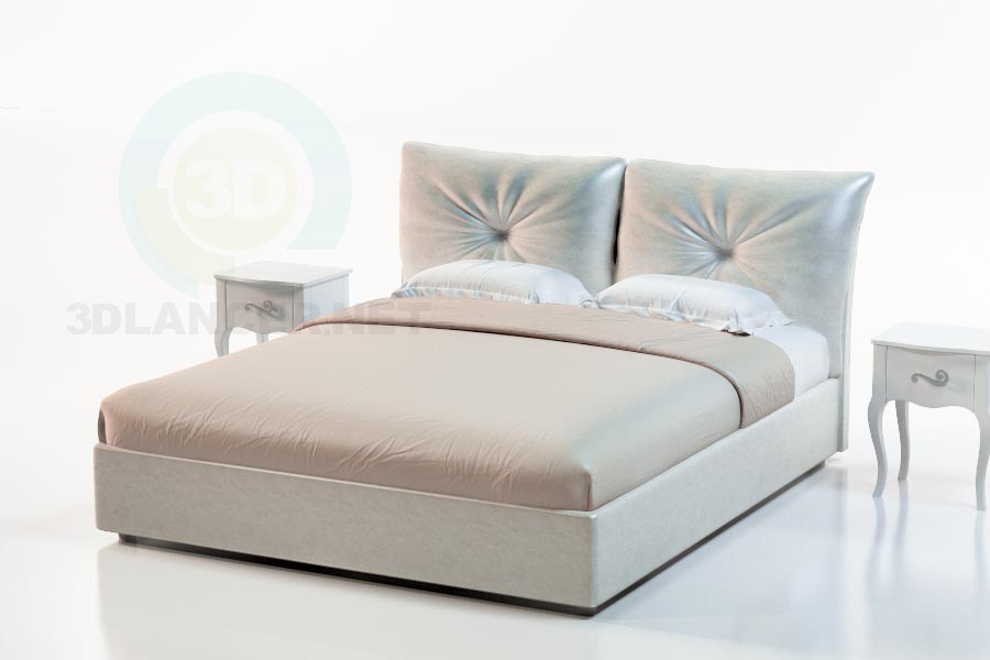3D Modell Bett-Accra - Vorschau
