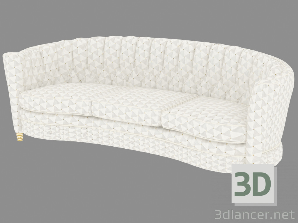 modèle 3D Triple Sofa Millennium - preview