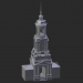 3D Modell Suzdal. Glockenturm des Klosters von Rizopolozhensky - Vorschau