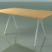 3d model Rectangular table 5431 (H 74 - 90x160 cm, legs 150 °, veneered L22 natural oak, V12) - preview