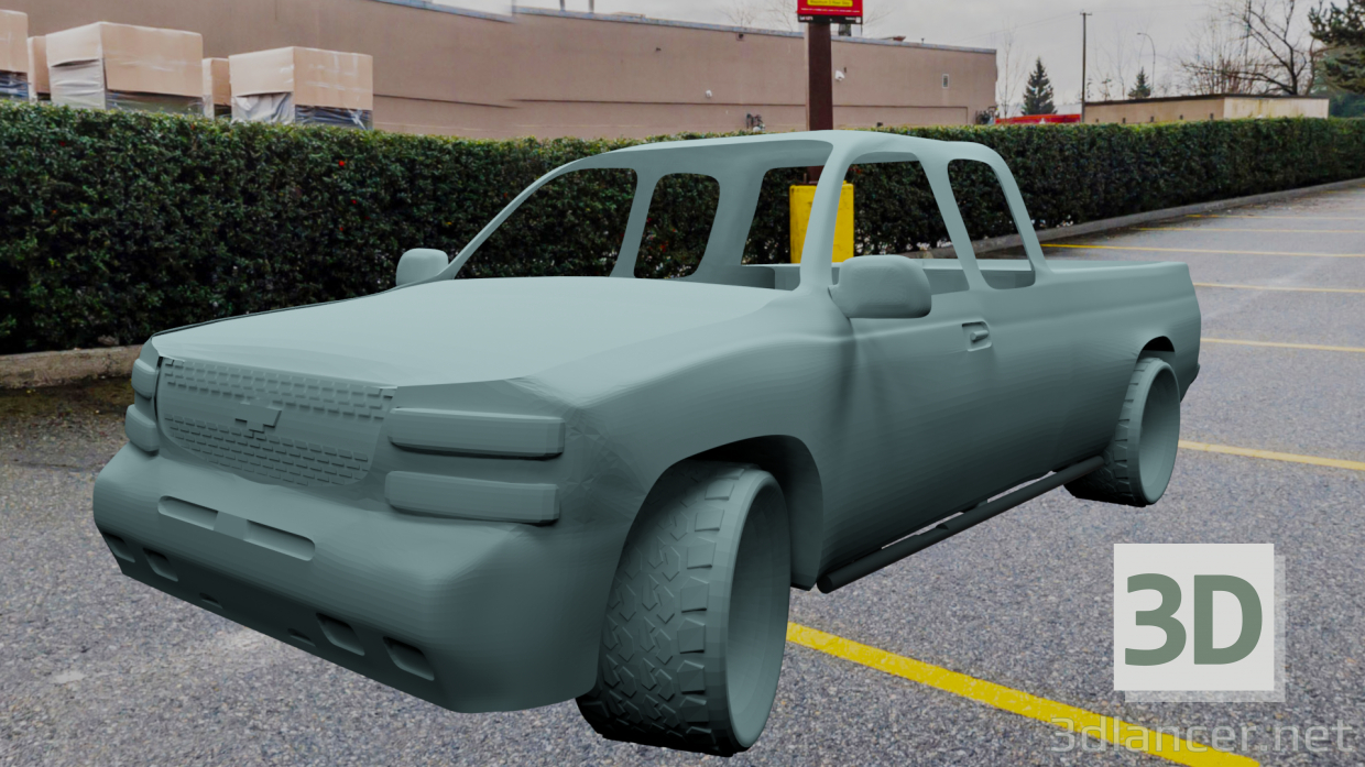 3D Chevrolet silverado modeli satın - render