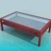 3d model Coffee table with the two-level tabletop - preview