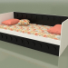 3 डी मॉडल किशोरों के लिए 2 दराज के साथ सोफा बेड (काला) - पूर्वावलोकन